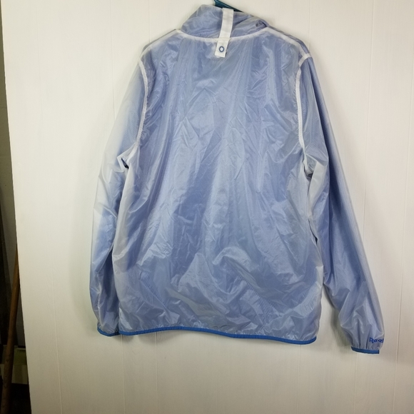Reebok  windbreaker xl clear and blue mesh - Picture 2 of 4